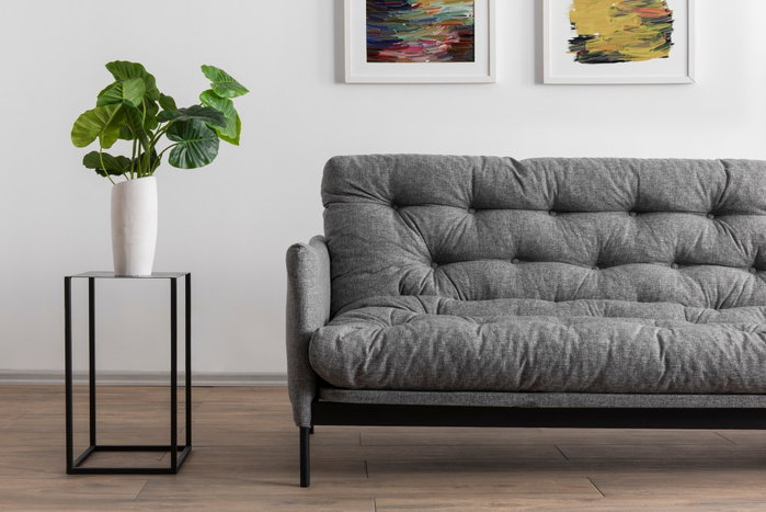 Atelier Del Sofa Renge - Sofá cama de 3 plazas Gris claro